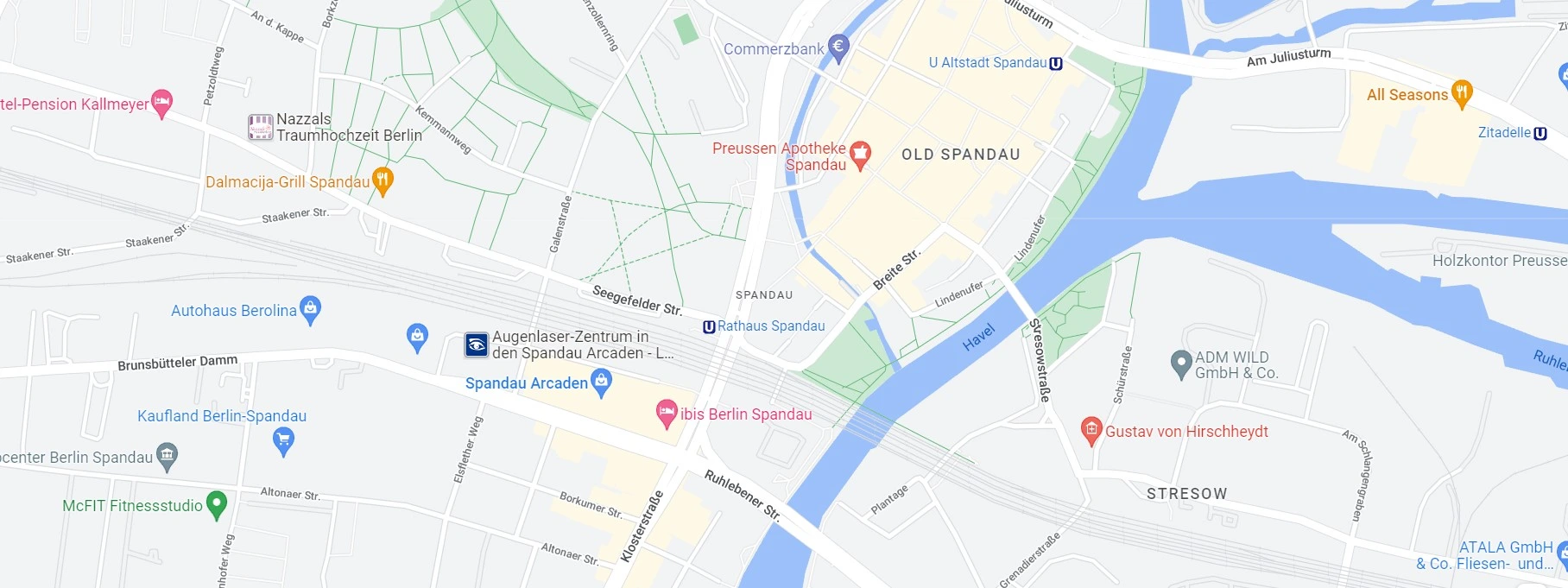 Map of Spandau